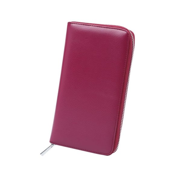 SPRING SPECIAL***UNISEX wallet / Split leather / PINK PURPLE - Picture 4 of 11